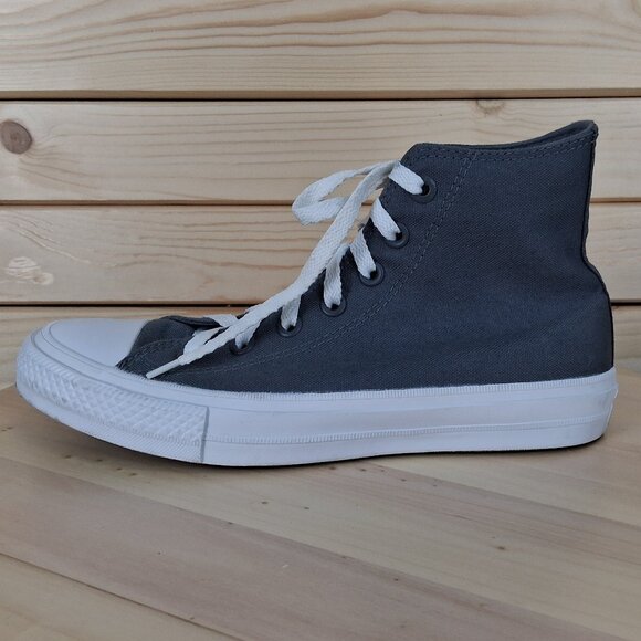 Converse Chuck Taylor All Star II Unisex Gray White Lunarlon Women's 8 High Top - Picture 3 of 12